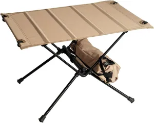 Folding Camping Table, Aluminum Portable Camp Table with Carry Bag - Compact Camping Table Support Foldable Small Table for Outdoor Camping Picnic(A)