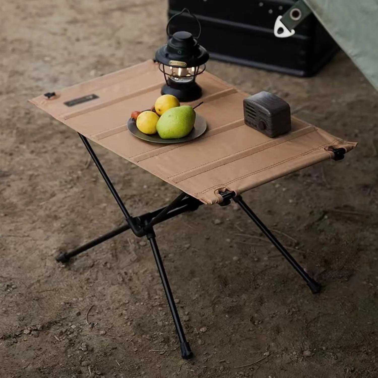 Folding Camping Table, Aluminum Portable Camp Table with Carry Bag - Compact Camping Table Support Foldable Small Table for Outdoor Camping Picnic(A)