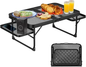 Folding Camping Table, Outdoor Compact Portable Camp Table Aluminum Lightweight Foldable Camping Tables for Party, Hiking,Picnic,BBQ,Travel, Beach Table