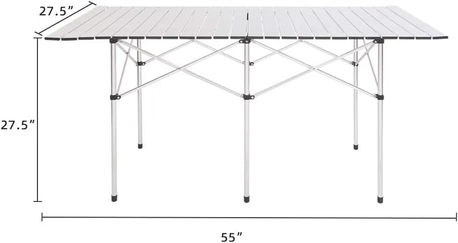 Folding Camping Table Outdoor Picnic Tables Portable Camping Tables Outdoor Folding Table Lightweight Compact Aluminum Camping Table with Carrying Storage Bag for Home Beach Camp BBQ Cooking Party