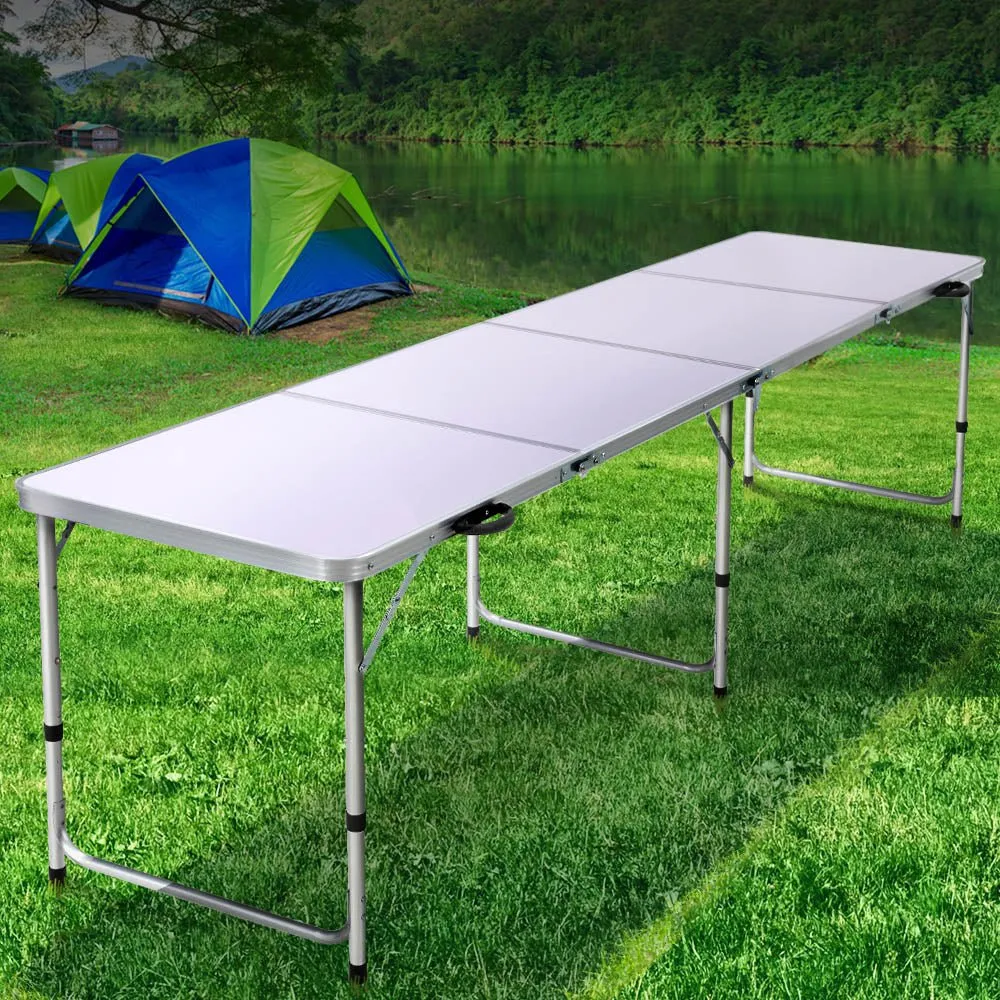 Folding Camping Table Portable Family Picnic Garden 240CM