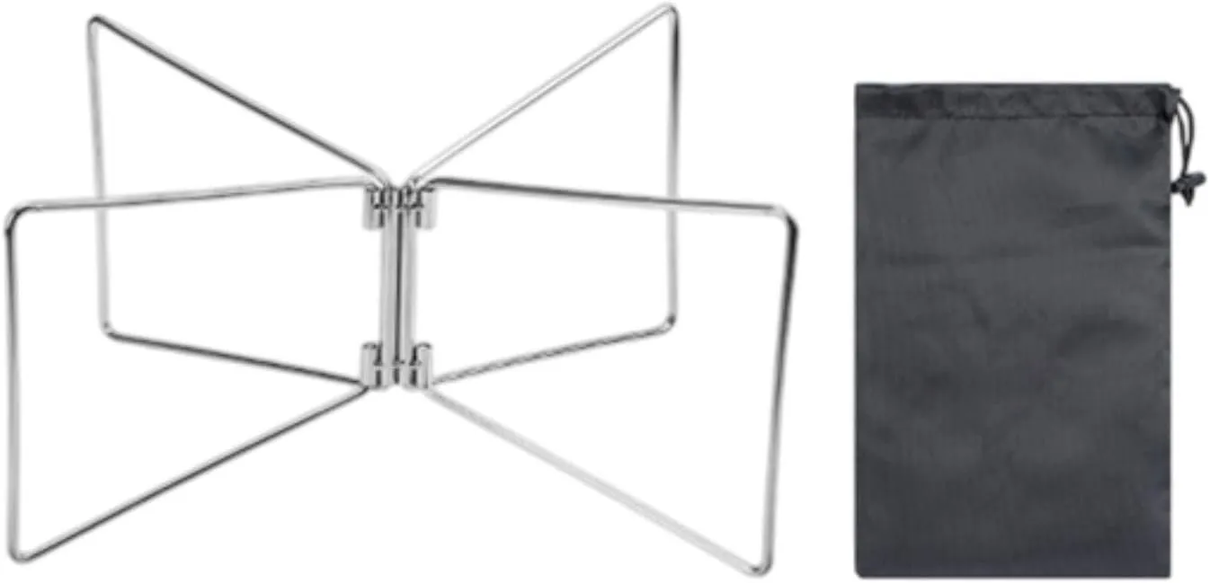 Folding Cooler Stand Ice Box Stand for Barbecues Multifunctional Lightweight with Storage Pouch Compact Steel Material