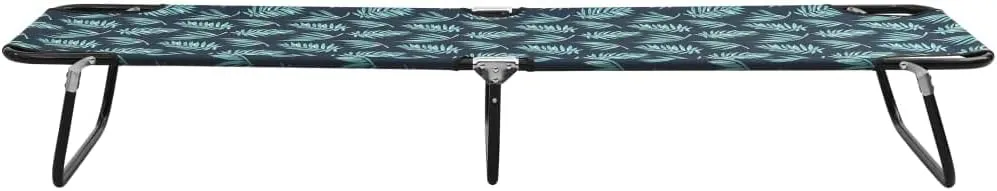 Folding Sun Lounger Steel Leaf Patterntanning Chair Camping Chairs Patio Recliner Suitable for Garden Courtyard
