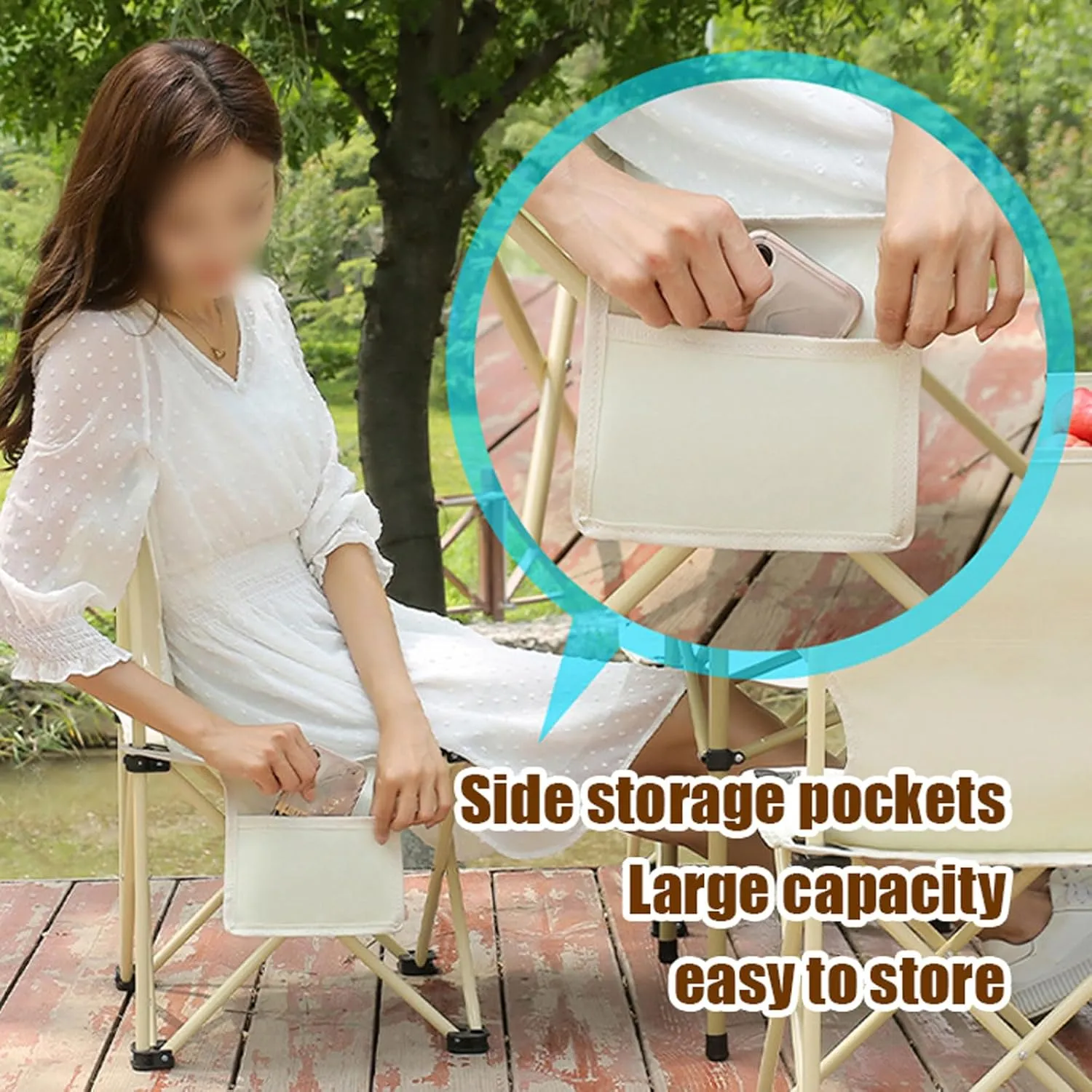 Folding Table Chairs Sets, Aluminum Foldable Picnic Table Portable Camping Table and Chairs for Picnic,Beach,Fishing,Hiking,BBQ,Parties, Patio, Black