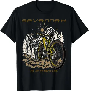 Forest Biking Savannah Georgia Hiking Camping Nature T-Shirt