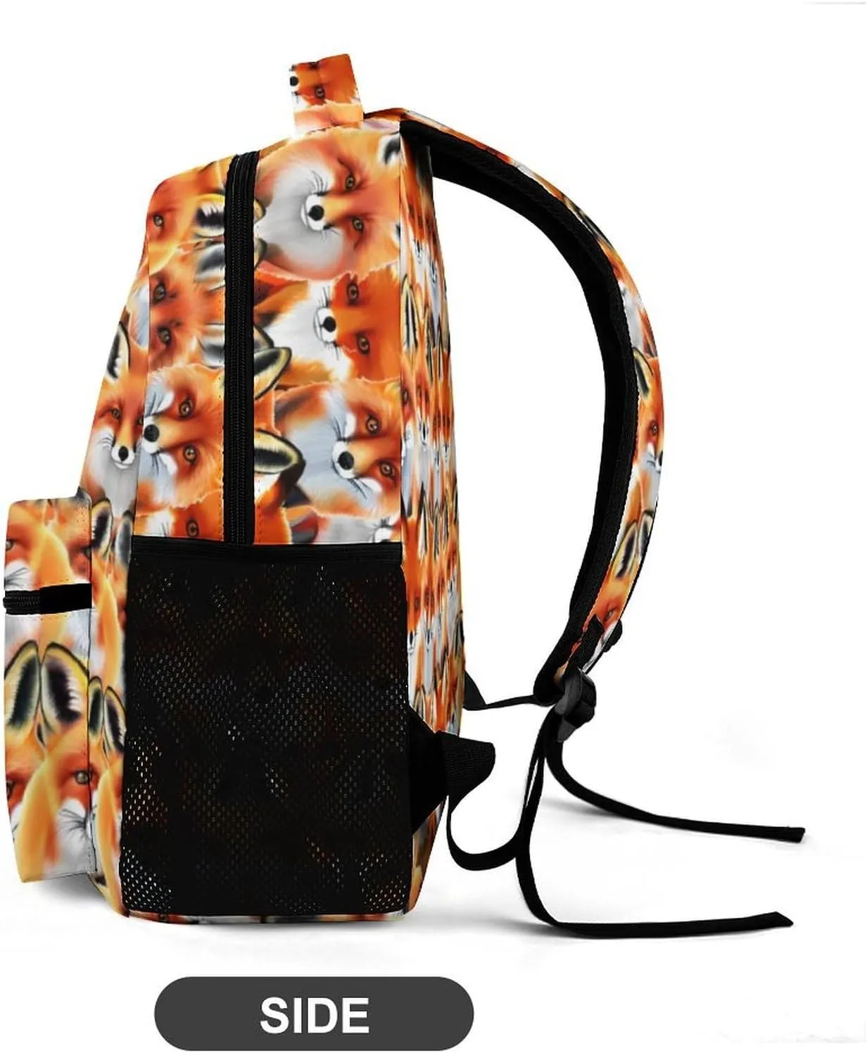 Fox School Backpack for Kids Girls Boys, 16 Inch Cute Foxes Themed Bookbag, Personalized School Backpack for Students Children, Lightweight, Large Capacity