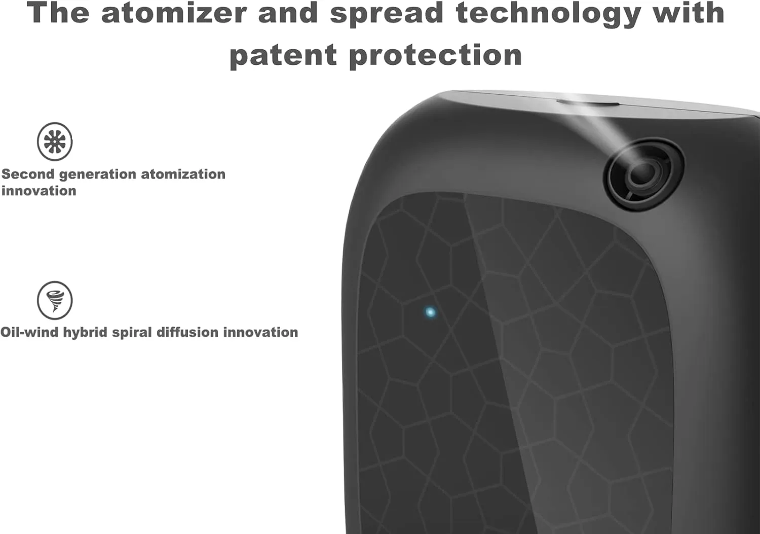 Fragrance Aroma Scent Collection Diffuser - Area 5300 sq ft, Bussiness, Home, 7 Fl Oz 200ml, Bluetooth Control, X200 Black, DIFFMELY