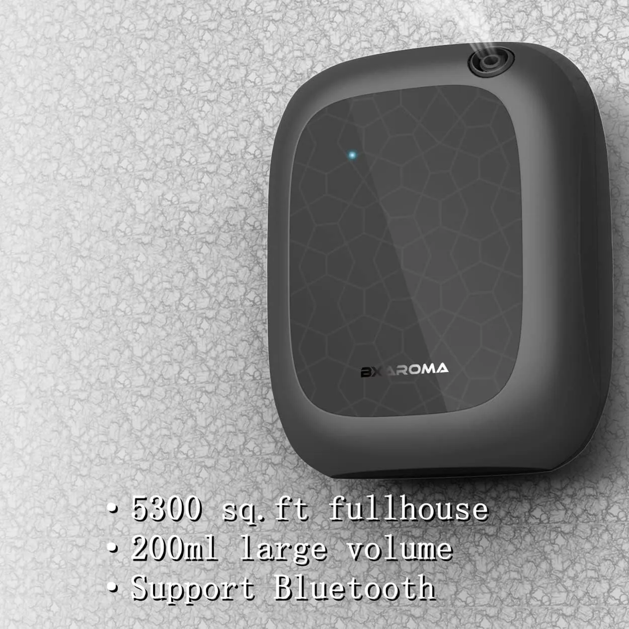 Fragrance Aroma Scent Collection Diffuser - Area 5300 sq ft, Bussiness, Home, 7 Fl Oz 200ml, Bluetooth Control, X200 Black, DIFFMELY