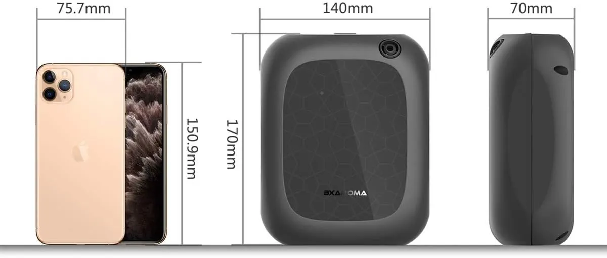Fragrance Aroma Scent Collection Diffuser - Area 5300 sq ft, Bussiness, Home, 7 Fl Oz 200ml, Bluetooth Control, X200 Black, DIFFMELY