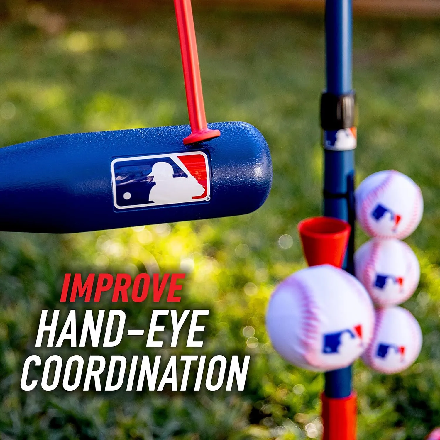 Franklin Sports Grow-with-Me Kids Baseball Batting Tee   Stand Set for Youth   Toddlers - Youth Baseball, Softball   Teeball Hitting Tee Set for Boys   Girls