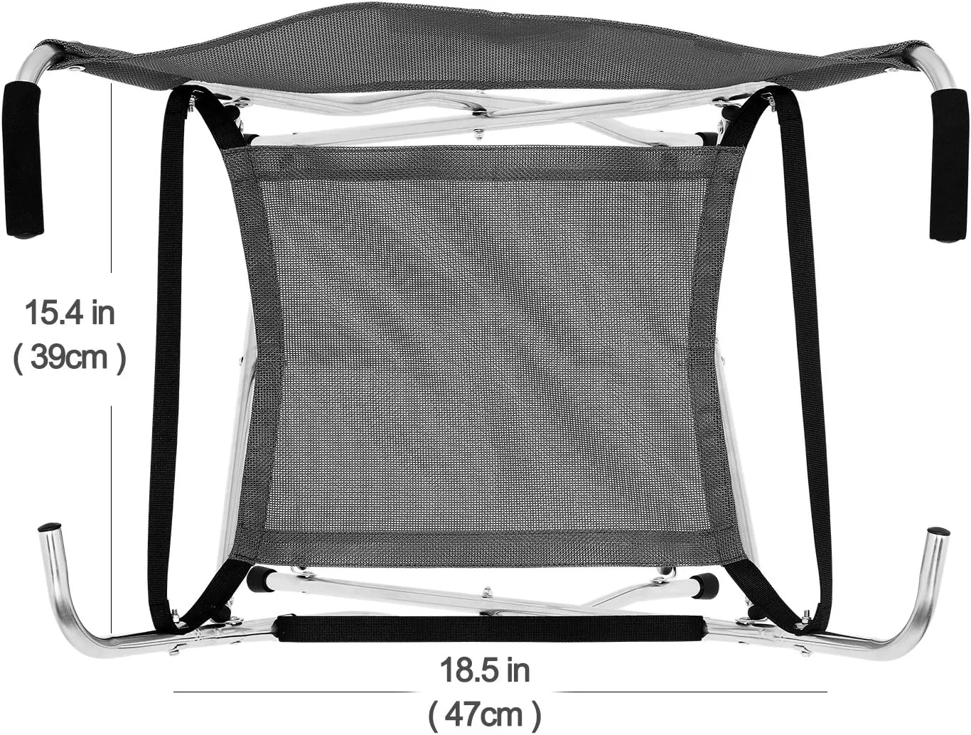 Freshore® Canes and Walking Sticks Seat Collapsible 300lbs - Sport Folding Chair Seat Cane 4 Stool Walker for Camping (Heavy Duty Aluminum Alloy 1kg -2.2lb Weight XL Size Grey)