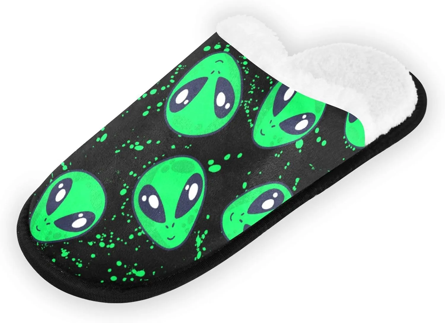 Fuzzy House Slippers Warm Nonslip Slippers for Women's Men's Cozy indoor Travel Shoes