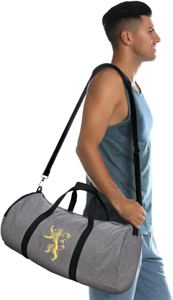 Game of Thrones Lanister Sigil Lightweight Duffel Bag for Sports and Gym Packable for Travel