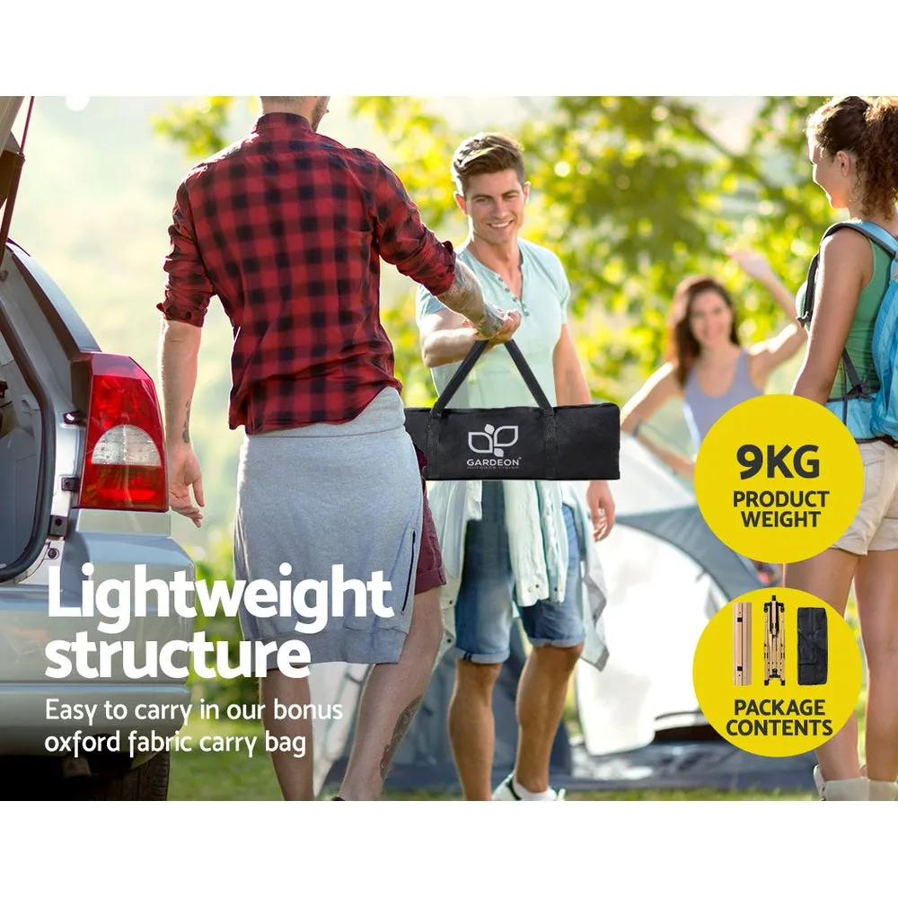 Gardeon Wooden Egg Roll Picnic Table 120cm