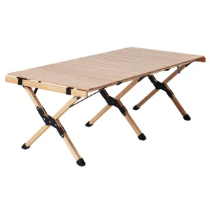 Gardeon Wooden Egg Roll Picnic Table 120cm
