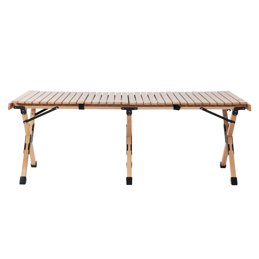 Gardeon Wooden Egg Roll Picnic Table 120cm