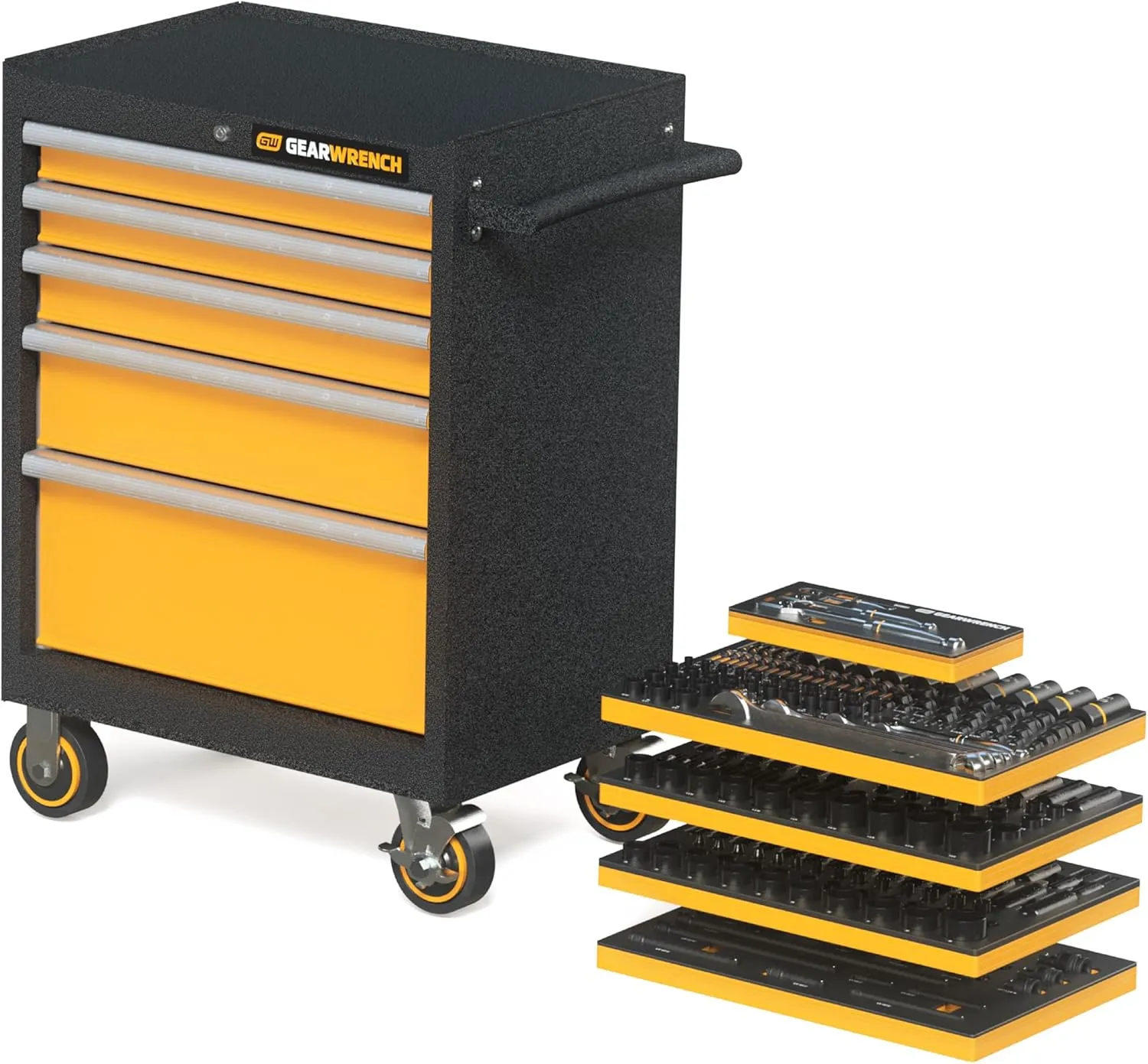 GEARWRENCH 247 Piece MEGAMOD Mechanics Tool Set in Modular Foam Trays with Storage Unit | MEGAMOD247