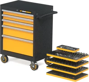GEARWRENCH 247 Piece MEGAMOD Mechanics Tool Set in Modular Foam Trays with Storage Unit | MEGAMOD247
