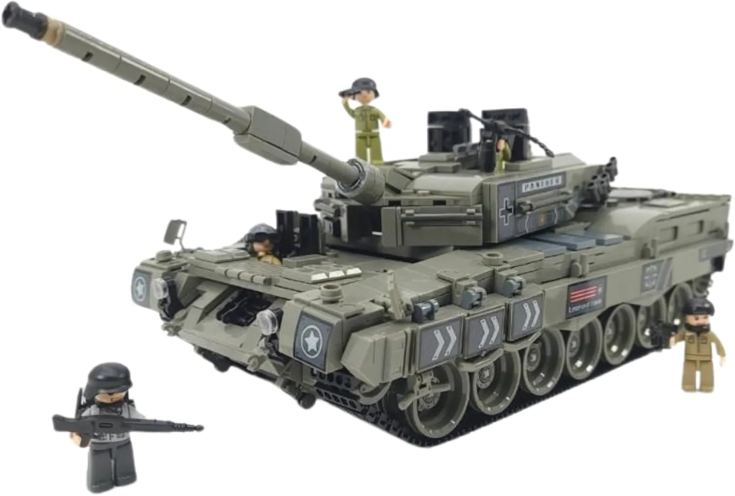 General Jim's Military Themed WW2 Building Blocks Tank Sets for World War 2 Brick Building Enthusiats (Leopard Heavy Tank)