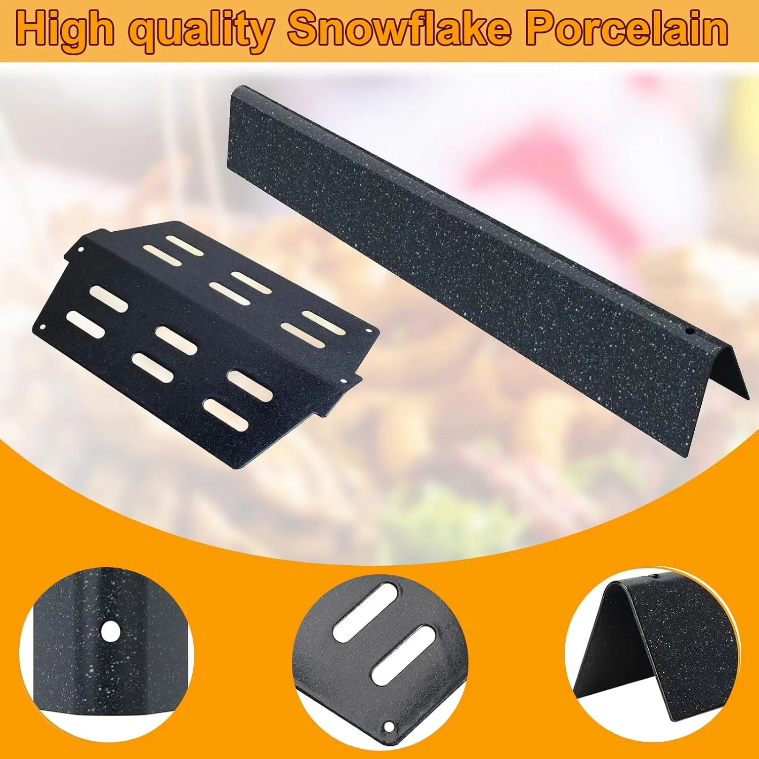 Genesis 300 310 Grill Parts Kit for Weber Genesis E330 E310 S310 E320 S330 S320 EP330 EP310 Parts, Genesis Burner Tube 7621 Flavorizer Bars Heat Deflector Porcelain Steel Grill Parts, 7622 62752