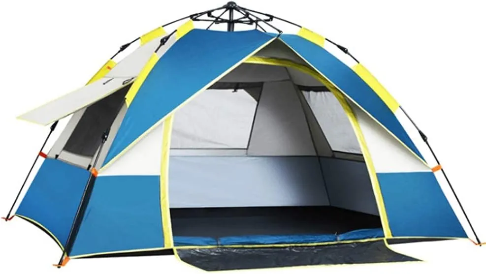 GeRRiT Tent Lightweight 3-Season Camping/Traveling 2-4 Person, Family Instant Pop Up Camping Tent for Beach BBQ Park Fishing Mountain House Sun Shade Canopy