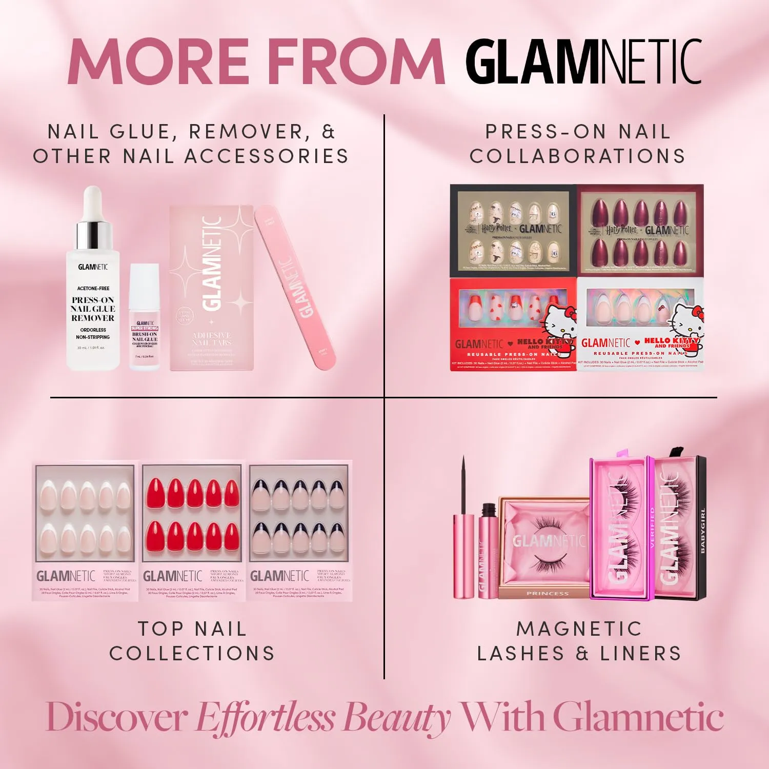 Glamnetic Press On Toenails - Creamer | Neutral Nude and White Ombre Fake Toe Nails with a Glossy Finish | 16 Sizes - 32 Toe Nail Kit with Glue
