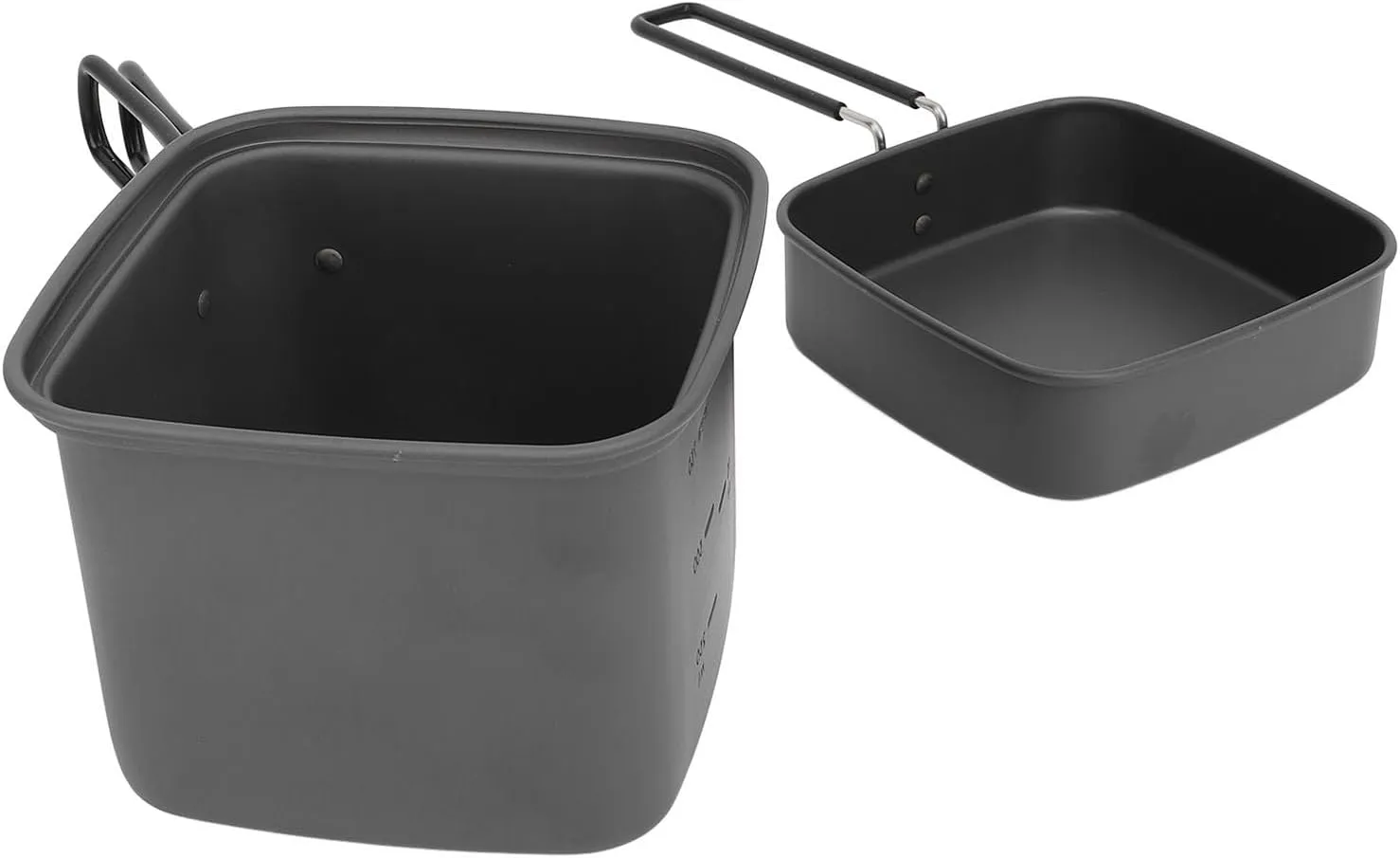 GLOGLOW Portable Camping Cooking Pot Foldable Handle Aluminum Alloy Pot Pan, Camping Cookware Set for Outdoor Hiking Fishing Backpacking Picnic Pots, Pans & GriddlesCamping Cookware