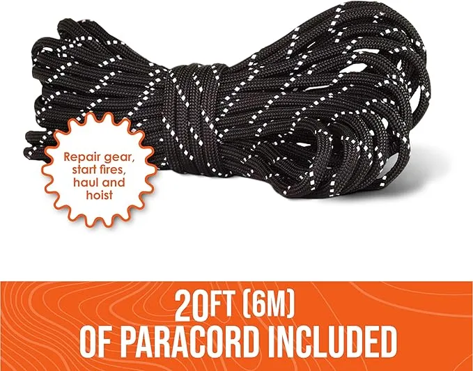 Go Time Gear Survival Life Tent • 2 Person Mylar Emergency Shelter Tube Tent   Paracord • All-Weather Protection for Camping, Hiking, & Survival Kits • Includes Emergency Whistle