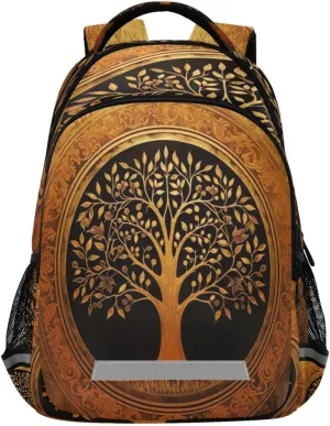 Gold Tree Design Waterproof Backpack - Casual Outdoor Sports Daypack with Ergonomic Shoulder Straps#829