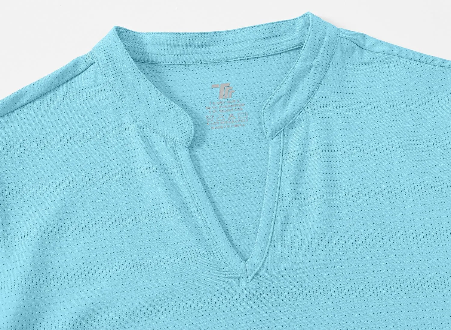 Gopune Women's V Neck Golf Polo Shirts Collarless Short Sleeve Lightweight Quick Dry Tennis Running T-Shirts