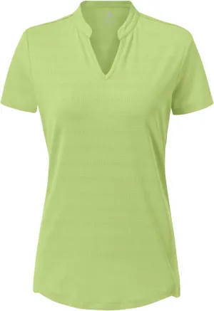 Gopune Women's V Neck Golf Polo Shirts Collarless Short Sleeve Lightweight Quick Dry Tennis Running T-Shirts