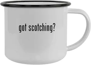 got scotching? - 12oz Camping Mug Stainless Steel, Black