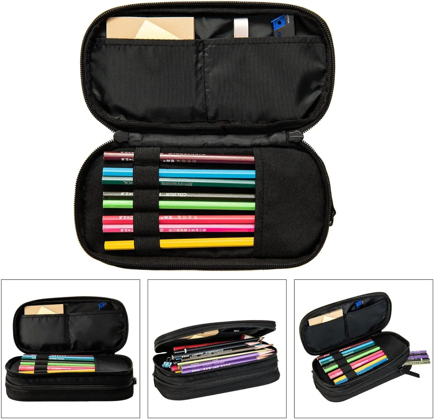 Greek Architecture Printed Patterns Three-Piece Backpack Set With Pocket Backpack Cross-Body Lunch Bag Pen Bag For Travel Daypack