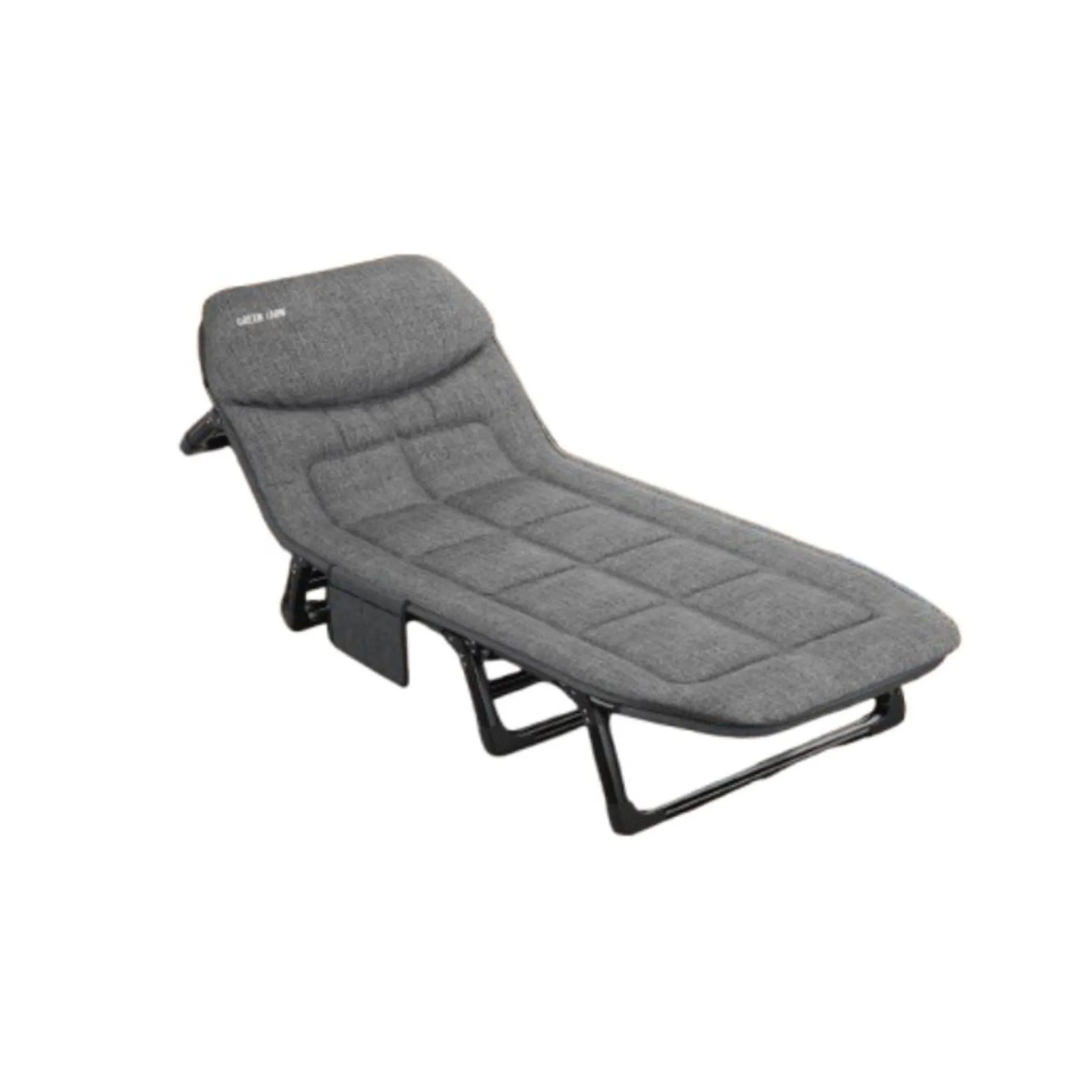 Green Lion Foldable Camping Bed - Grey