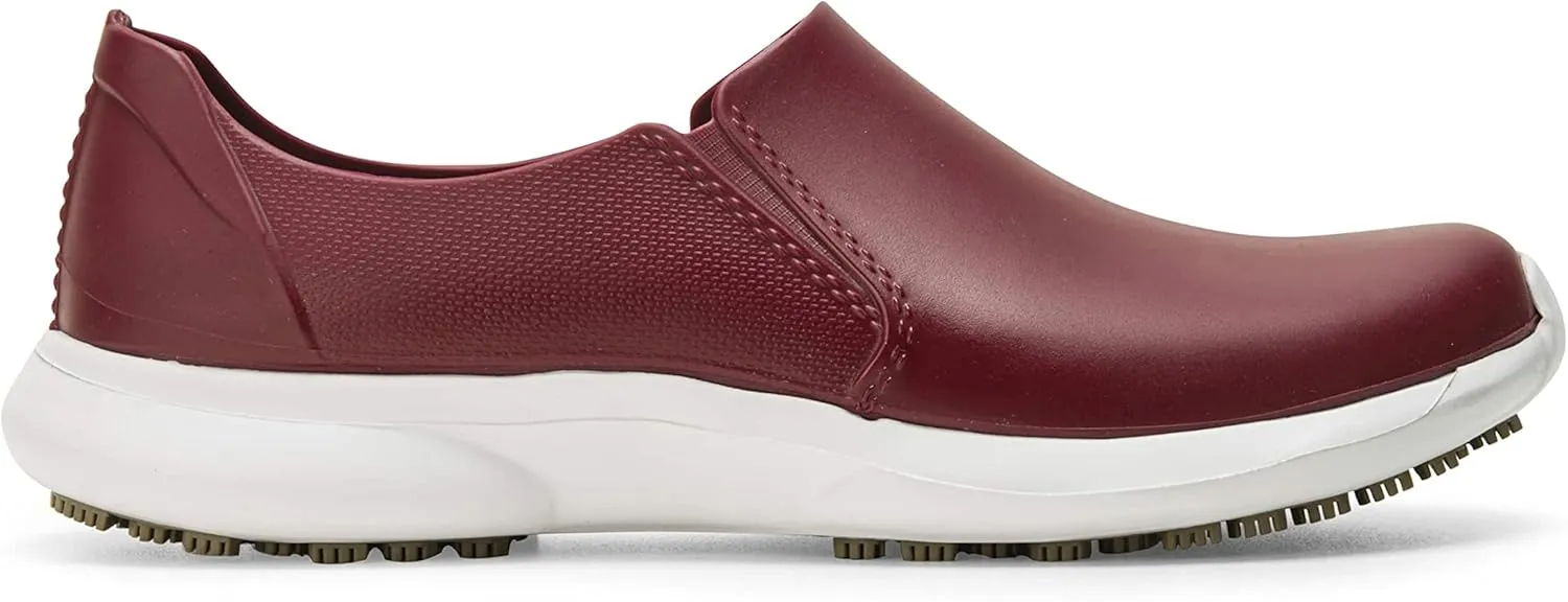 GRIP&COMFY Waterproof Shoes for Women - Slip on - Comfortable Non Slip Walking Rain Shoes - Soft Thermoplastic Rubber Sneakers - Garden Nurses Chefs All Weather Lightweight