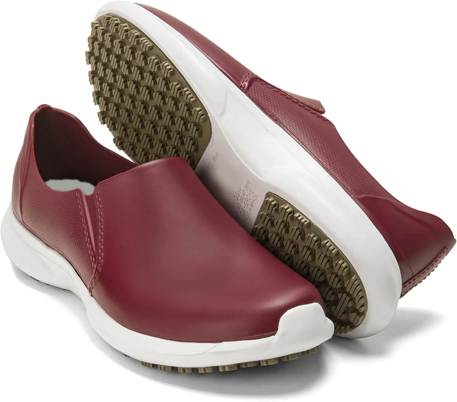 GRIP&COMFY Waterproof Shoes for Women - Slip on - Comfortable Non Slip Walking Rain Shoes - Soft Thermoplastic Rubber Sneakers - Garden Nurses Chefs All Weather Lightweight