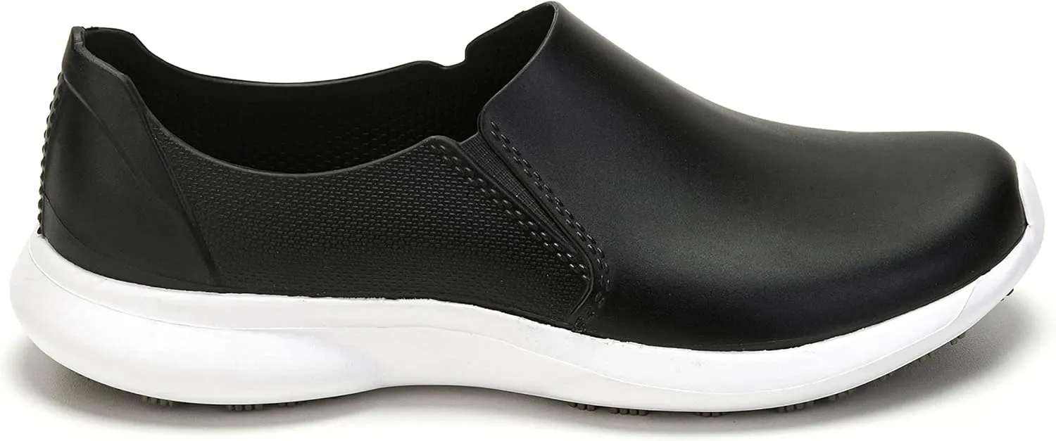 GRIP&COMFY Waterproof Shoes for Women - Slip on - Comfortable Non Slip Walking Rain Shoes - Soft Thermoplastic Rubber Sneakers - Garden Nurses Chefs All Weather Lightweight