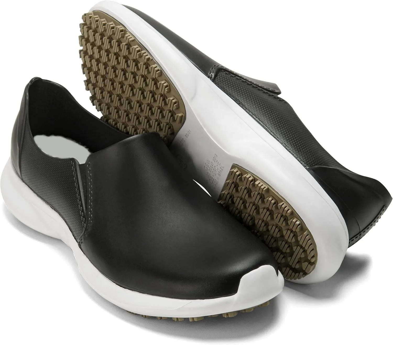 GRIP&COMFY Waterproof Shoes for Women - Slip on - Comfortable Non Slip Walking Rain Shoes - Soft Thermoplastic Rubber Sneakers - Garden Nurses Chefs All Weather Lightweight