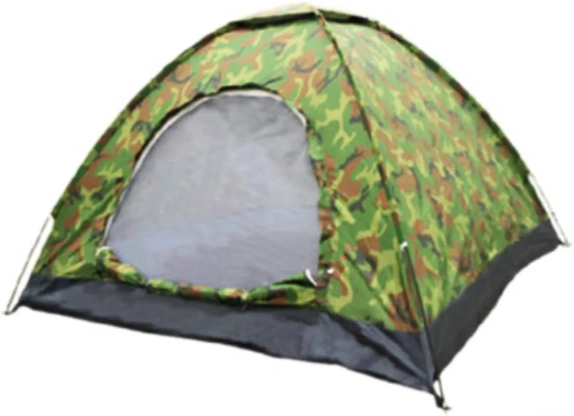 HANABASS 1Pc Camouflage Tent Lightweight Portable Hiking Tent for One Person for Outdoor Camping and Traveling Random