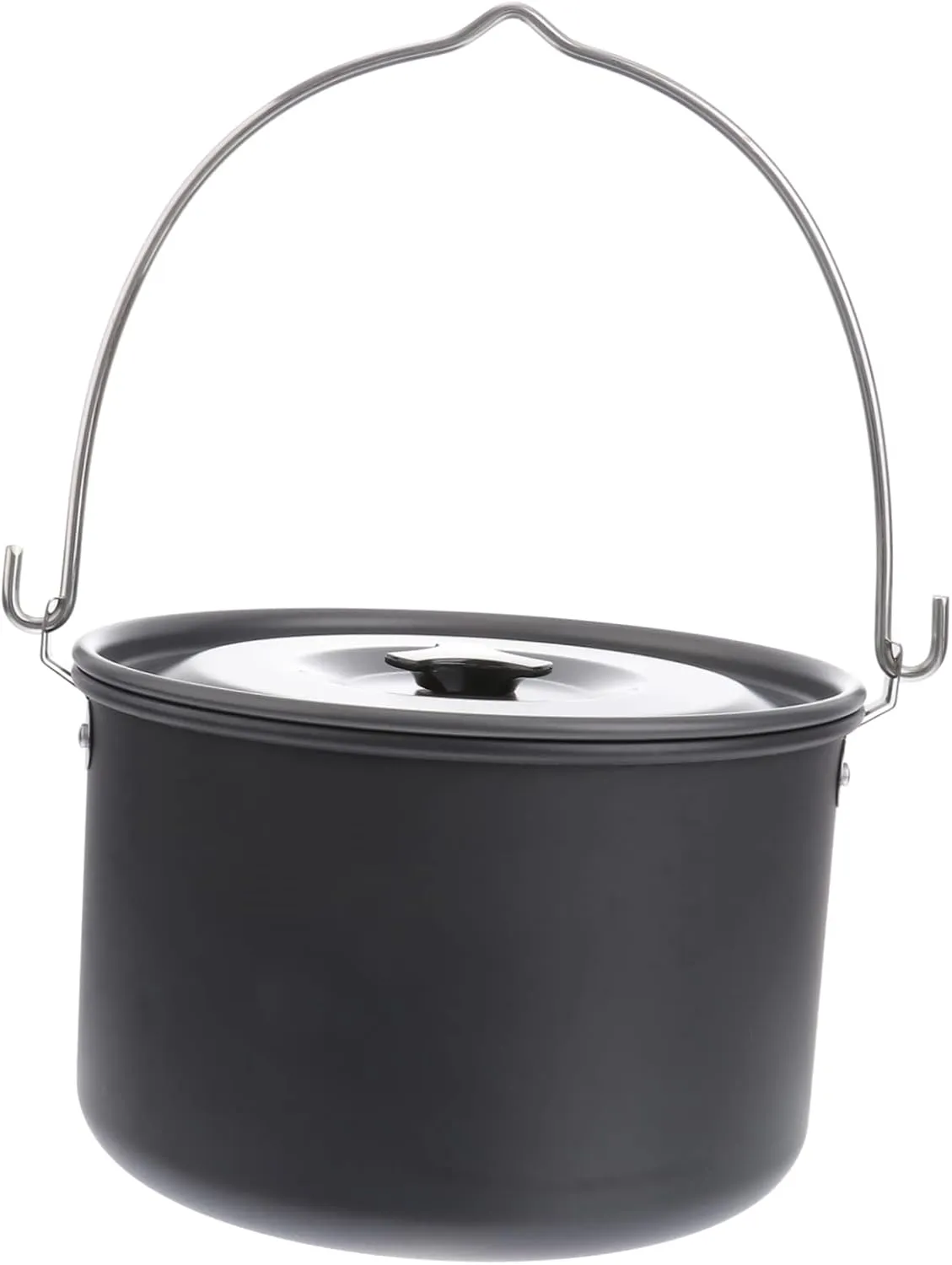 HANABASS Camping Cookware Set 5-8 Person Aluminum Pot Picnic Cooking Device Portable Storage for Hiking Barbecue and Travel