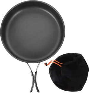 HANABASS Travel Baking Pan Set Camping Frying Pan Skillet Griddle Tongs Nonstick Easy to Clean for Outdoor Adventures