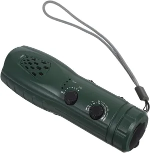 Hand Crank Flashlight Emergency Radio: LED Flashlight with Radio Sos Alarm & Hand Crank Power - Multiuse for Hiking & Mountaineering