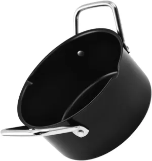 Happyyami 1Pc Non Stick Soup Pot for Home Cooking Convenient Stew Pot for Outdoor Durable Carbon Steel Kitchen Cookware for Camping and Family Meals