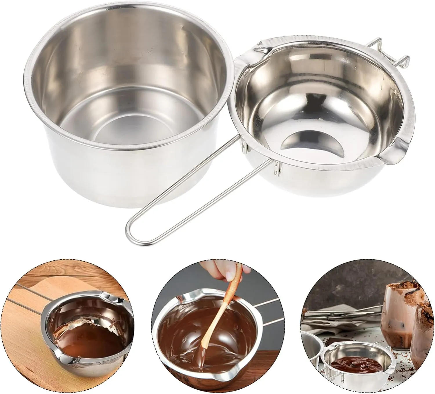 Happyyami Pot Pan Warmers Cheese Chafing Dish Heater Coffee Warmer Heated Suit Cup Lid Hot Bowls Outdoor Cookware