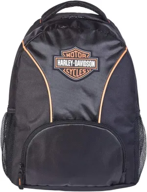 Harley-Davidson Bar & Shield Logo Patch Backpack - Black or Silver/Black 90817