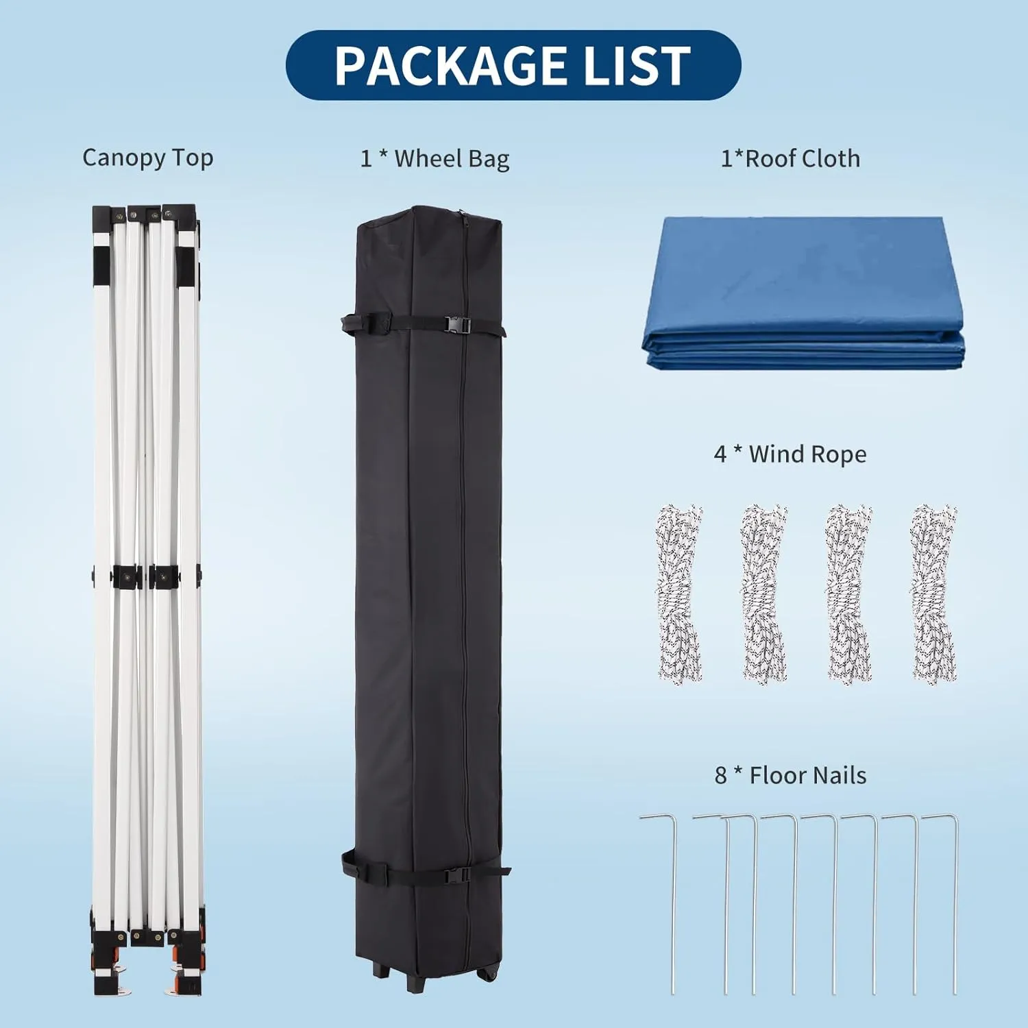 Heavy Duty 10x10 Commercial Canopy Tent Waterproof Instant Pop Up Shelter for Weddings/Parties/Events,Includes Upgraded Roller Bag, Stakes & Ropes,Navy Blue