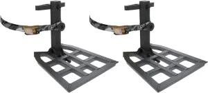 Helium Hammock Apex Full Aluminum Mobile Reliable Silent Hunting Platform with Tree Digger Teeth and Silent Use Attachment Pull Strap (2 Pack)