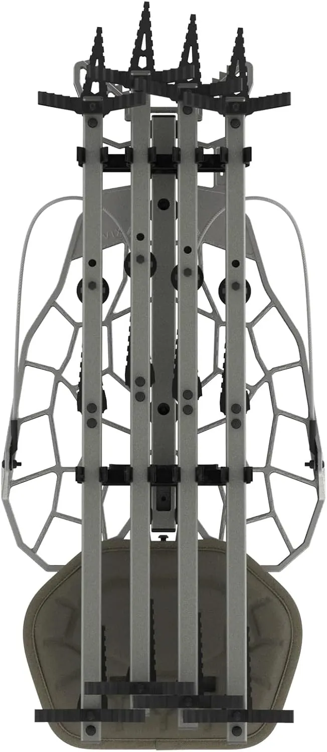 Helo Hunt Ready System - Hunting Accessories Bundle w/Lock on Tree Stand & Tree Steps – Versatile & Packable – Frost-Coated Treestand Accessories - Made in USA