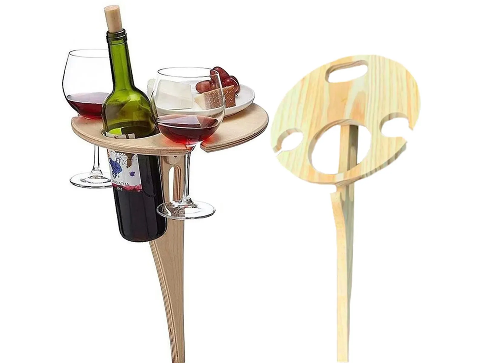 Holder Glass 1 Bottle Price-slash deal Camping Table Outdoor X Portable Wine Table Great value Wine Wooden