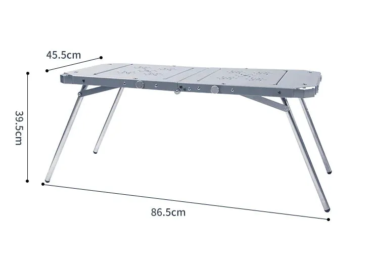 Homful Outdoor IGT Table Aluminum Alloy Folding Lifting Table Camping BBQ Multifunctional Detachable Table Barbecue Picnic
